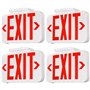 Torchstar Panneau de signalisation d'urgence LED rouge - Montage de toit latéral arrière - CA 120 V277 V - Batterie rechargeable