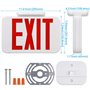 Torchstar Panneau de signalisation d'urgence LED rouge - Montage de toit latéral arrière - CA 120 V277 V - Batterie rechargeable