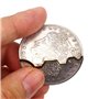 Enjoyer Pièce de monnaie pliable Bite and Restore - Pièce de monnaie magique à deux plis - Apparence de Gimmick - Accessoire pou