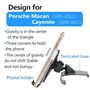 LUNQIN Support de téléphone de voiture pour Porsche Macan 2015-2025 et Porsche Cayenne 2019-2023 SUV Accessoires d'intérieur de 