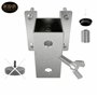 Support de Parasol en Acier Inoxydable pour Montage Mural sur Le Balcon Support de Parasol Mural Jusqu'au Parasol 270 cm Support