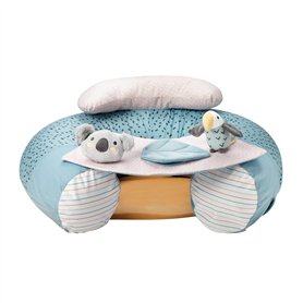 Nuby Sit-Me-Up – Siège pour bébé Animal Adventures | Siège de sol interactif et gonflable | Plateau amovible | Lavable en machin