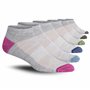 JAMES FIALLO Lot de 6 paires de chaussettes de sport rembourrées respirantes pour homme avec contrôle de l'humidité
