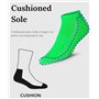 JAMES FIALLO Lot de 6 paires de chaussettes de sport rembourrées respirantes pour homme avec contrôle de l'humidité, coupe basse