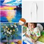 Pinceau Plat Large Acrylique Pinceau Plat Peinture Mur Pinceau Plat Acrylique Pour Peintures Vernis Teinture Pinceaux Peinture N