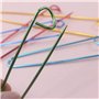 SyiXute 12 Pcs Arrête Mailles à Tricoter,6 Tailles Aluminium Aiguilles à Tricoter Crochet,Epingles à Nourrice Métal Coloré pour 