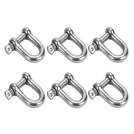SyiXute 6 Pièces M6 Manille D'anneau de D