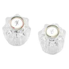 Prime Line MP54260 Lot de 2 poignées universelles pour robinet chaud et froid