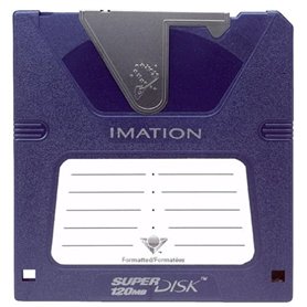 Imation Superdisque IBM préformaté 120 Mo LS-120 (interrompu par Le Fabricant).