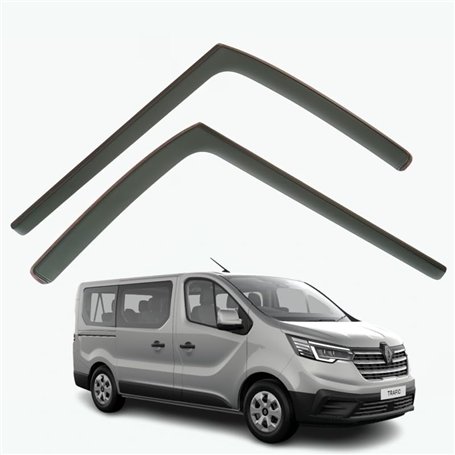 Lot de 2 déflecteurs d'air compatibles avec Renault TRAFIC 2014 à 2024