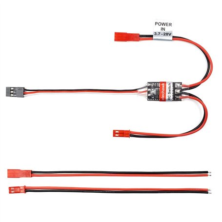 Interrupteur RC Télécommande AUX marche/arrêt Relais électronique pour voiture RC Camion Bateau Lumière LED Drone (8A)