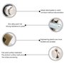EUNEWR 10 PCS Bouton Poussoir Loquet,Sans clé Serrure de Meuble Fermoir Bouton de Porte de Placard,pour Meuble à Fermeture éclai