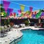 WINSHEA Fanion Bannière 160 Mètres Triangle Fanions Triangle Drapeau Triangle Double pour Décorer Jardin Mariage Anniversaire Fê