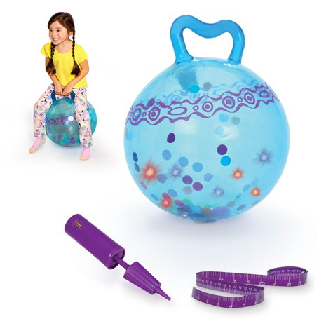 B. toys – Hop n’ Glow – Ballon sauteur avec poignée – Jouet pour enfant 3 ans et plus (Pompe Incluse)