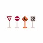 Driven by Battat - Voiture pour Enfants avec Circuit - 57 pièces - Pistes connectables – Véhicules et Panneaux de signalisation 