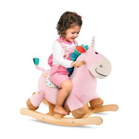 B. Toys by Battat BX1936Z Rocking Unicorn en Rose