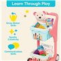 B. toys by Battat BX2054Z - Shop & Glow Caddie Musical Garni avec Aliments en Jouet, Ours en Peluche et Livre (en anglais) - Dès