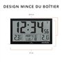 Marathon Denver-Horloge Murale Radio-pilotée-Horloge numérique Grand écran-Calendrier Radio-piloté-Grand Affichage Grands Chiffr