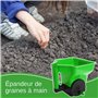 Raxove Épandeur D'engrais Manuel De Précision | Semoir De Jardin Et De Cour De Grande Capacité | Diffusion Facile pour L'entreti