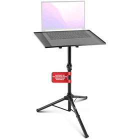 PYLE Support Projecteur et Ordinateur Portable- Support Vidéoprojecteur-Pied pour équipement DJ et Studio - Trépied - Hauteur Ré