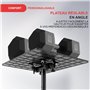 PYLE Support Projecteur et Ordinateur Portable- Support Vidéoprojecteur-Pied pour équipement DJ et Studio - Trépied - Hauteur Ré