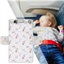 Emdvsco Lit Avion Enfant | Lit Avion Portable et Confortable pour Jeunes - Repose-Pieds Bureau Voyage Vacances Intérieur Extérie