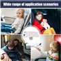 Emdvsco Lit Avion Enfant | Lit Avion Portable et Confortable pour Jeunes - Repose-Pieds Bureau Voyage Vacances Intérieur Extérie