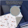 Emdvsco Lit Avion Enfant | Lit Avion Portable et Confortable pour Jeunes - Repose-Pieds Bureau Voyage Vacances Intérieur Extérie