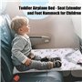 Emdvsco Lit Avion Enfant | Lit Avion Portable et Confortable pour Jeunes - Repose-Pieds Bureau Voyage Vacances Intérieur Extérie