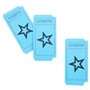 Rouleau de Billets de tombola Juvale - Rouleau Unique de 2000 Billets à étoile, Bleu