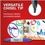 Sharpie Pennarelli indelebili punta a scalpello 8 Classic Colors, 8 Pezzi