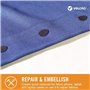 Velcro (R) Marque Attaches Dos adhésif pour Tissus : Aucune Couture nécessaire – 2,5 cm x 3/4 ovales, 8 Jeux – Noir