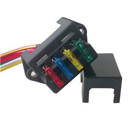 QitinDasen Premium 4 Voies Boîte à Fusibles avec Câbles