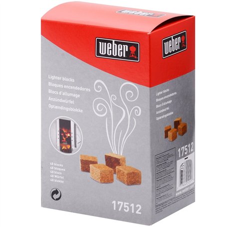 Weber 17512 1 Paquet de Bloc d'Allumage pour Barbecue