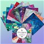 24 papiers mélangés couleurs - Papier à motifs - Papier à motifs - Bloc papier épais - Papier à motifs - Pour scrapbooking et dé