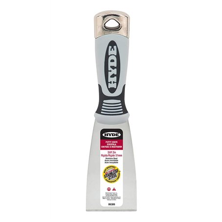 HYDE 06308 Couteau à mastic en acier inoxydable Stiff Pro de 5