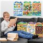 Idezek Affiches éducatives pour salle de classe,Affiches pour salles de classe préscolaire | 16X Affiche alphabet pour tout-peti