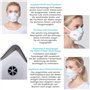 TubeRoo Lot de 4 masques FFP3 avec valve grande tête, forme de poisson - Expédition depuis l'Allemagne - Bandeau/boucles d'oreil