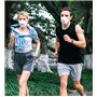 TubeRoo Lot de 4 masques FFP3 avec valve grande tête, forme de poisson - Expédition depuis l'Allemagne - Bandeau/boucles d'oreil
