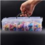 144 pièces+Boîte de Rangement Mini Figurines Pokemoon Ensemble de Jouets 2-3 cm