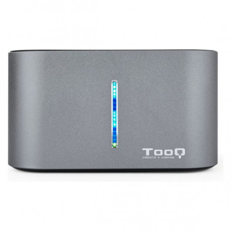 Dock Station Dual TooQ TQDS-805G 2.5"-3.5" HDD/SSD SATA USB 3.0 Gris 47,99 €