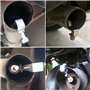 Srvauyea 2 Pièces Turbo Whistle, Sifflet Sonore Turbo, Sifflet de Voiture Turbo Sound, Sifflet Turbo D'échappement en Aluminium,