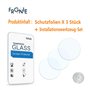 Frgnie Lot de 3 films de protection d'écran en verre HD compatibles avec la montre intelligente LIGE TX2 1,75" pour homme LED 1,