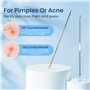 maxtachi 5 Pièces Extracteur Point Noir, Acier Inoxydable de Haute Qualité avec Pince à Épiler et Boîte de Rangement, Tire Coméd