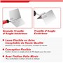 Goldblatt Set de 2 Truelles d'angle en Acier Inoxydable, Truelle d'angle Intérieure 100 x 126 mm et Extérieure 89 x 62 mm, Spatu