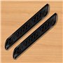 TTQiAnJ 2 Pcs Universelle Bande de Caoutchouc de Pare-Chocs de Voiture,Contre Bandes Anti Collision pour Tous Les Véhicules,Noir