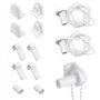 2 Ensembles 17 mm Enrouleur Perle Ajustable Store Enrouleur Embrayage Chaîne de Store Enrouleur Attache Store sans Percage pour