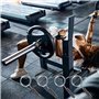 NIYATA Lot de 4 ressorts pour haltères, anneau de serrage,pince à barre,serrure à clips,anneau de levage de poids, pour haltères