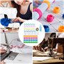 ANBOO 100 PCS Pinces à Canette Porte, Pinces de Canette, Hugger de Bobine de Fil, Accessoires de Couture en Plastique pour Bobin