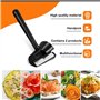 Ensemble de 2 Spiraliseurs de Légumes – Taille Crayon Legume Noir pour Légumes avec Entonnoir, Taille Legumes Spirale pour Fruit
